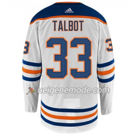 Herren Eishockey Edmonton Oilers Trikot CAM TALBOT 33 Adidas Weiß Authentic